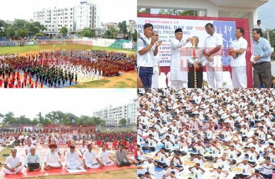 Northeast celebrates Intl Yoga Day-2016 : 'Yoga craze in public was eye-catching in Tripura', Sports Minister Sahid Chowdhury talks to TIWN
